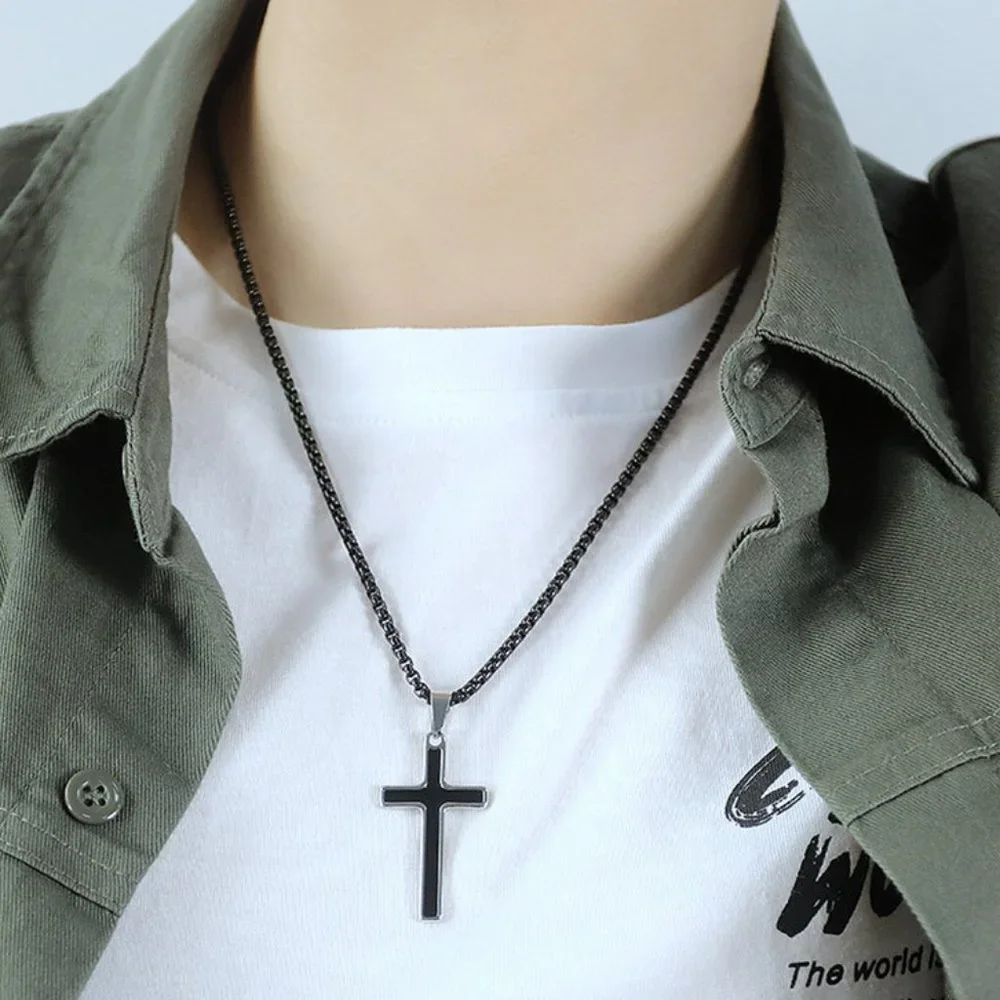 men cross necklace - Picture 1 of 3